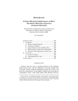 The Sweet Mystery of Anthony Kennedy