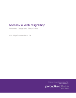 AccessVia Web dSignShop
