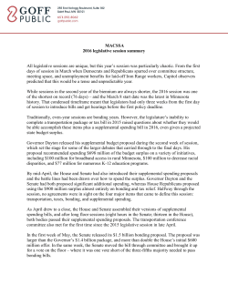 MACSSA 2016 Summary of Laws
