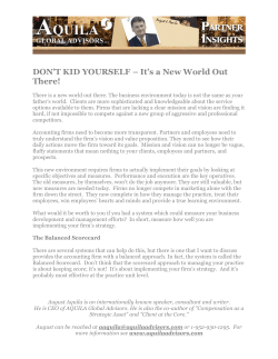 DON`T KID YOURSELF – It`s a New World Out There!