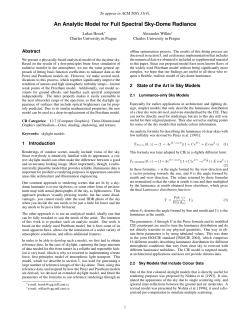 An Analytic Model for Full Spectral Sky
