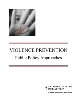 Public Policy Approaches - Catholic Health Initiatives