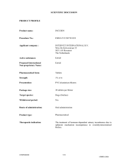 Incurin : EPAR