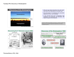 Discovery of the Stratosphere