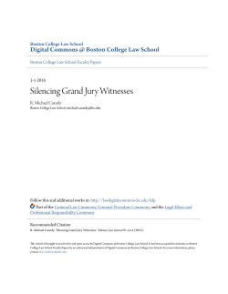Silencing Grand Jury Witnesses