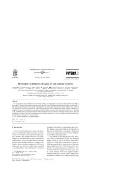 The origin of diffusion: the case of non-chaotic systems