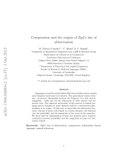 Compression and the origins of Zipf`s law of abbreviation