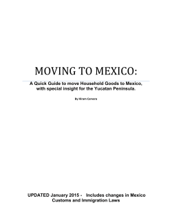 MOVING TO MEXICO: