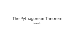 The Pythagorean Theorem
