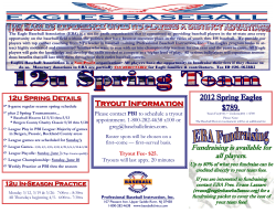 2012 Spring EBA 12u Team Details for Roster Openings Email