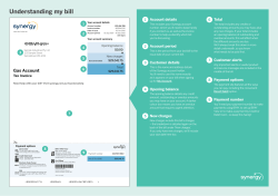Bill explanation sheet