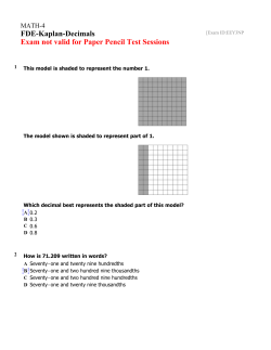 MATH-4 Exam [E-EEY3NP] FDE-Kaplan