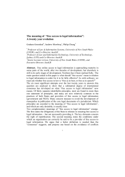 free access to legal information