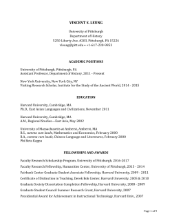 Leung CV  - Department of History
