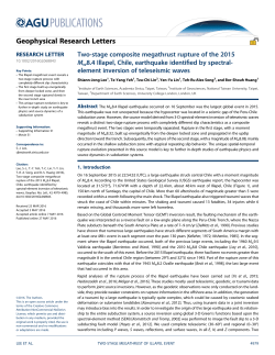 Two-stage composite megathrust rupture of the 2015 Mw8.4 Illapel