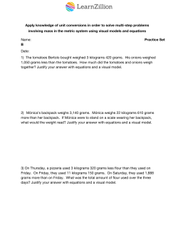 Apply knowledge of unit conversions in order to solve multi