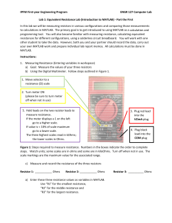 Equivelent Resistance Lab