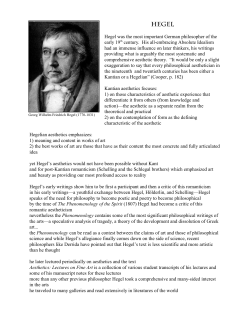 Hegel - University of Hawaii