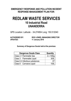 Emergency Response and Pollution Incident Response