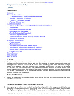 principle of legality