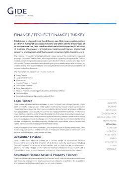 finance / project finance | turkey