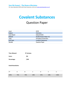Covalent Substances (1C)