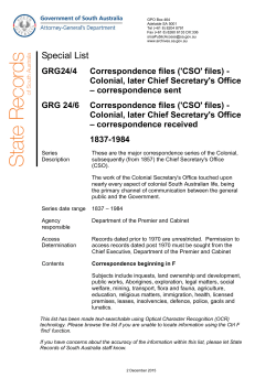 Faass - Fyffe - State Records of South Australia