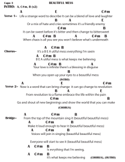 Beautiful Mess Chords - Catholic HEART Workcamp