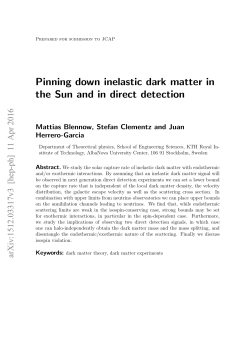 Pinning down inelastic dark matter in the Sun