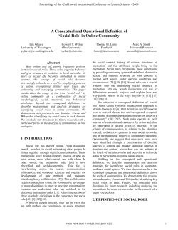 A Conceptual and Operational Definition of `Social Role`