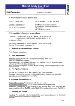 Material Safety Data Sheet