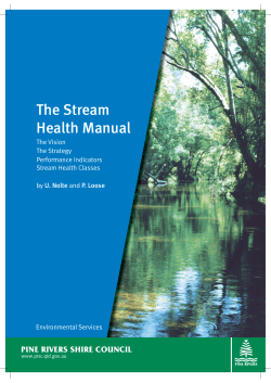 The Stream Health Manual - Moreton Bay Regional Council