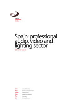 professional audio, video and lighting sector