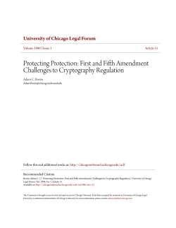 Protecting Protection: First and Fifth Amendment Challenges to