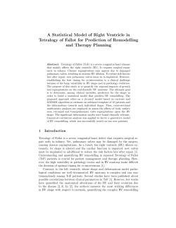 A Statistical Model of Right Ventricle in Tetralogy of Fallot for