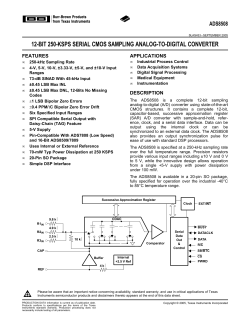 12-Bit 250-KSPS Serial CMOS Sampling ADC