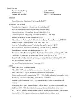 Curriculum Vitae - Boston College Home Page