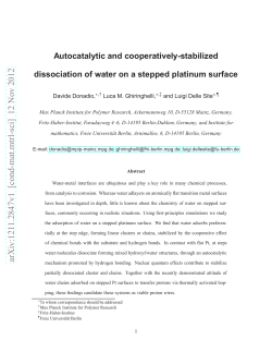 Autocatalytic and cooperatively-stabilized dissociation of water on a