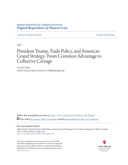 President Trump, Trade Policy, and American Grand Strategy