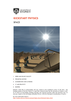 Teacher Worksheet - The University of Sydney