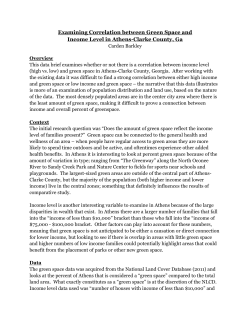 Examining Correlation between Green Space and Income Level in