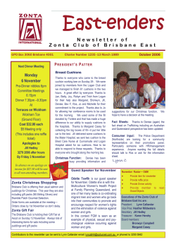 October 2006 - Zonta International District 22