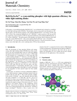 Journal of Materials Chemistry PAPER