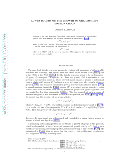 arXiv:math/9910068v1 [math.GR] 13 Oct 1999
