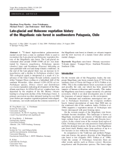 Late-glacial and Holocene vegetation history of the