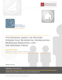 The Residual Impact of History - Kirwan Institute
