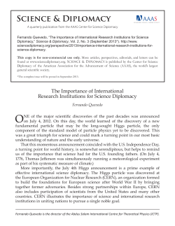 The Importance of International Research Institutions for Science