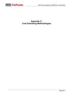 Appendix C: Cost Estimating Methodologies