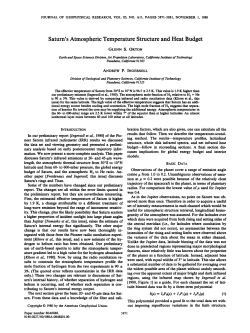 Saturn`s atmospheric temperature structure and heat