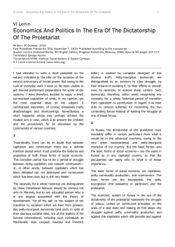 Economics And Politics In The Era Of The Dictatorship - CPGB-ML